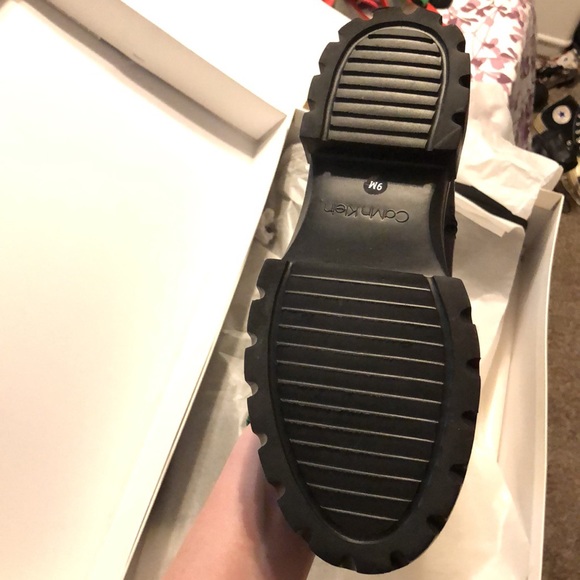 Calvin Klein Linus Soft Leather and Neoprene Boot - Picture 4 of 4